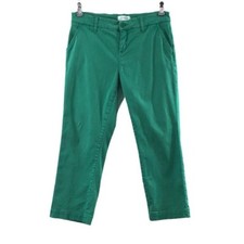 Lila Ryan Pants Womens 6P Shamrock Green Capri Chino Cropped Straight Leg Cotton