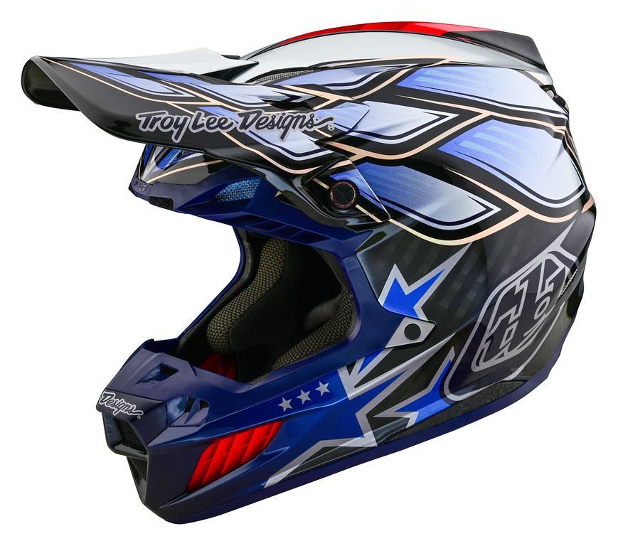 Fox American Flag Motocross Helmet Fox Racing Motocross Helmet