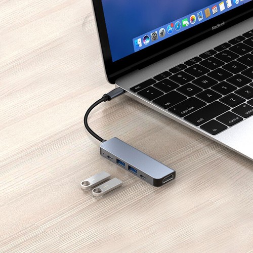 3/5/6/7/8in1 USB-C Type-C Hub To USB 3.0 PD 4K HDMI RJ45 Ethernet SD/TF Adapter - Picture 35 of 84