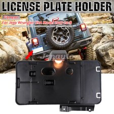 Rear License Plate Tag Frame Holder Bracketlight For Jeep Wrangler Jk 2007-2018