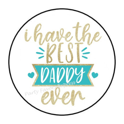2cm 32xDecal Stickers I Have The Best Father Ever Fathers Day R9