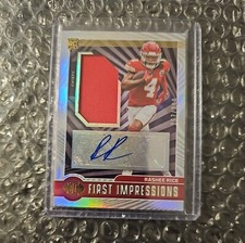 2023 Panini Illusions - First Impressions Autographed Patch Rashee Rice /399 