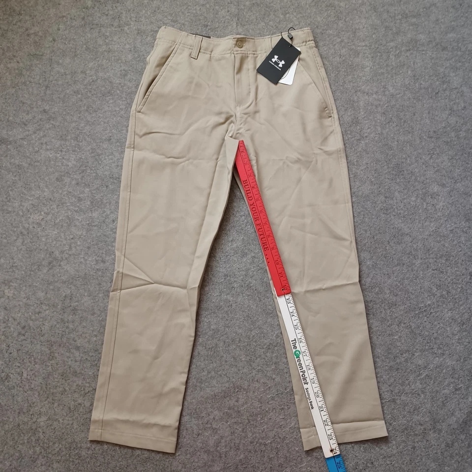 Under Armour брюки для мальчиков молодежи средний желтовато-коричневый производительности гольф Chino брюки новый с Ярлыками $60 - Изображение 4 из 4