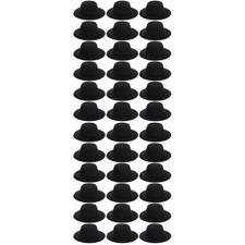 2 Pack Doll Mini Formal Hats Snowman Crafts Dolls with Miniature Black