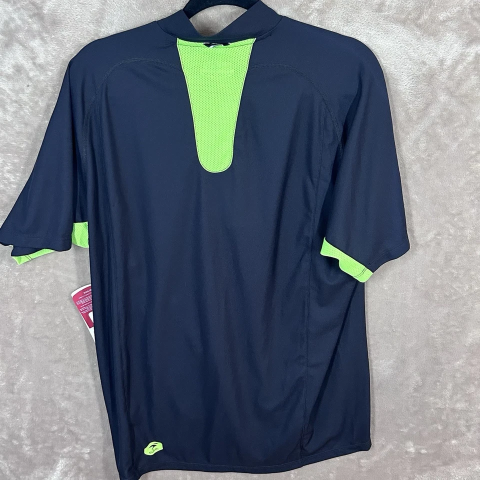 Camiseta deportiva de ciclismo Sugoi RPMX de neón para hombre talla grande con cremallera manga corta nueva con etiquetas Foto 3 de 4