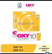 2x OXY 10 25g Benzoyl Peroxide Stubborn Acne Pimple Spot Control Treatment