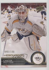 2014-15 Upper Deck UD Exclusives 40/100 Carter Hutton #108 av1