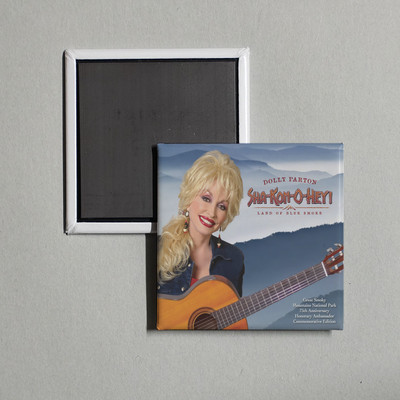 Dolly Parton - SHA-KON-O-HEY! Land of Blue Smok Album Cover Locker Fridge Magnet