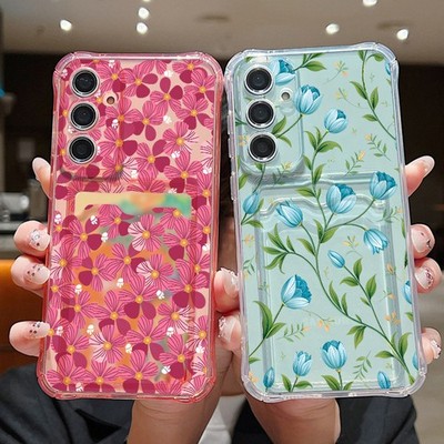 Für Samsung S26 Ultra S24 S25 A17 A56 A55 A16 Transparente Soft Kartenfach Cover