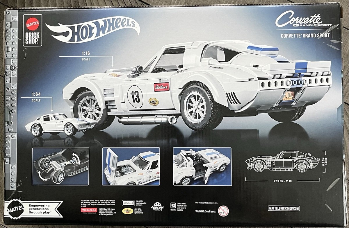 Hot Wheels Elite Series Corvette Grand Sport Brick Shop 918 Pieces