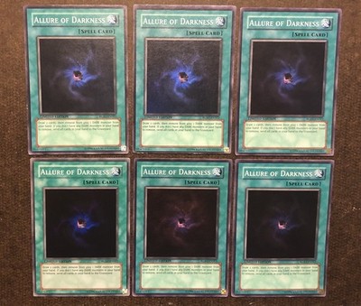 Yugioh - 6x Allure Of Darkness RGBT-ENSE2 - Super Rare - Limited Edition - MP/NM