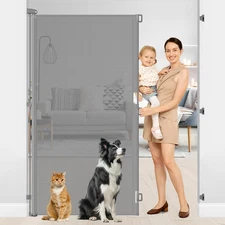 72 Inch Extra Tall Retractable Baby Pet Gate for Doorways Porch and Outdoor