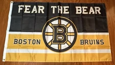 Boston Bruins 3x5 Feet Flag Banner Hockey Fan Gift Decor NHL Retro