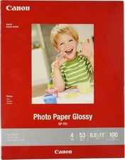 CanonInk Glossy Photo Paper 8.5" x 11" 100 Sheets 8.5 x 11 Inch, red 