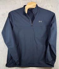 Under Armour Golf Storm Windbreaker 1/4 Zip LS Jacket Loose Blue Men  s Size M