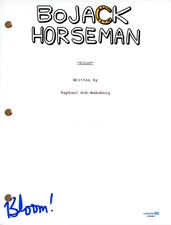 Rachel Bloom “BoJack Horseman” Signed Autograph Pilot Episode Script Laura ACOA