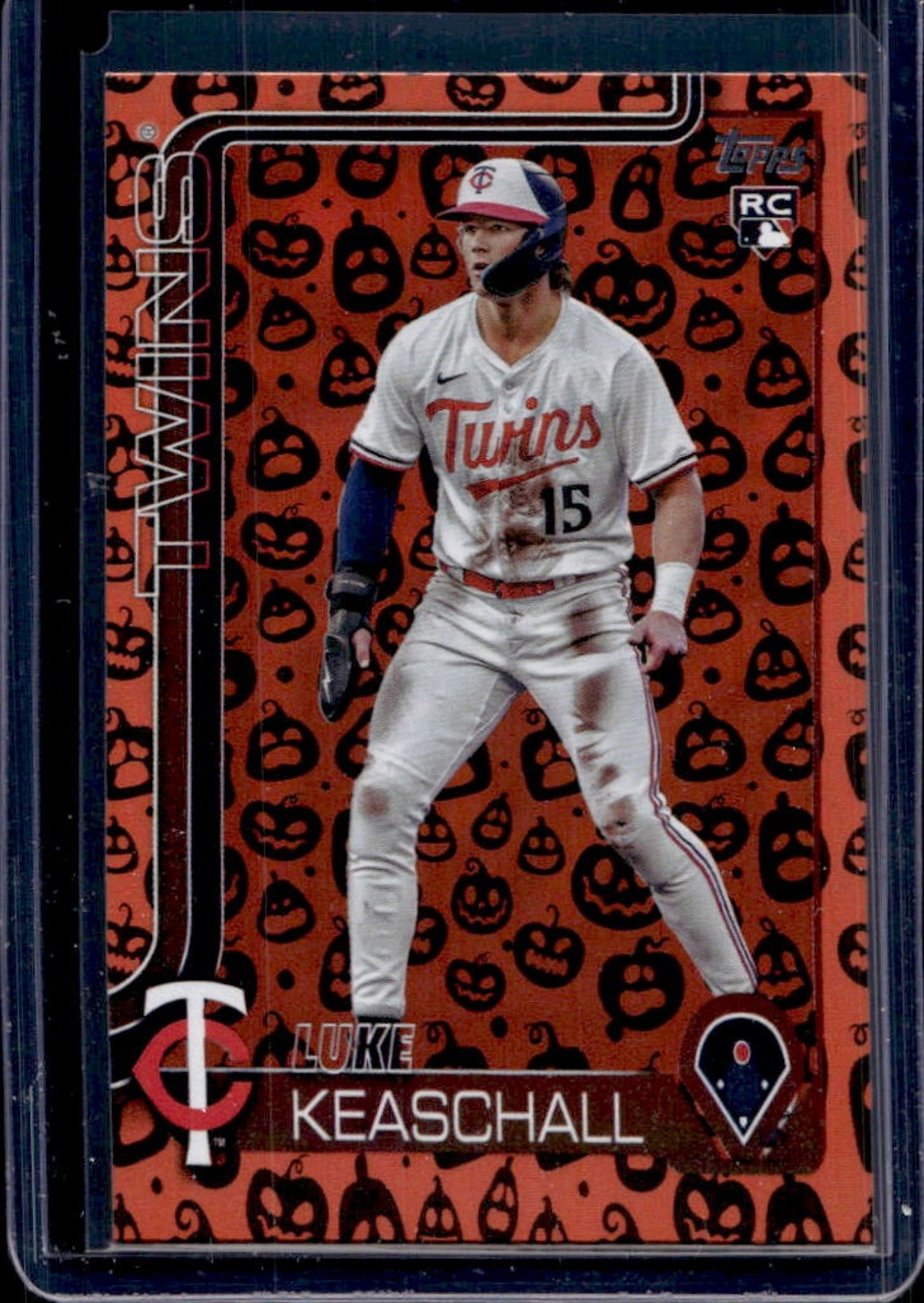 2025 Topps Update Luke Keaschall RC Holiday Jack O'Lantern Rookie #US16 Twins