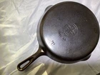 Nice, vintage, Restored, cast iron, Griswold #7 small logo 701I skillet pan