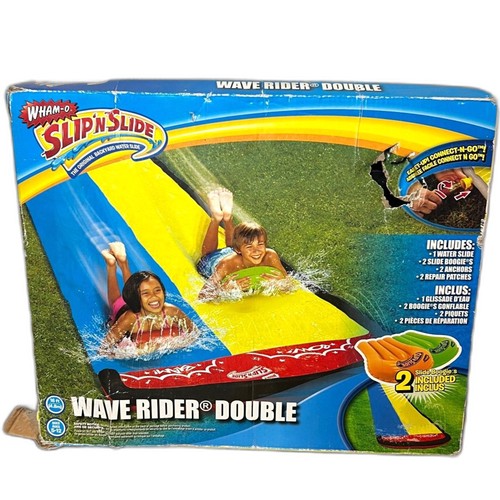 WHAM-O Slip ’N Slide Wave Rider Double Water Slide Boogies, Anchors, & Patches  