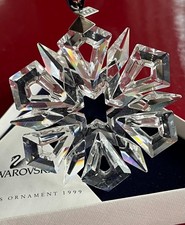 1999 Authentic Austrian Swarovski Christmas Annual 3" Star-Snowflake Ornament