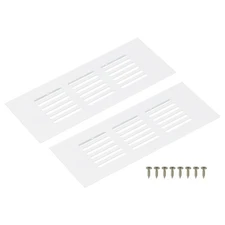 Rectangle Ventilation Grille, Aluminum Alloy(150x60 mm/6"x2.4", White)