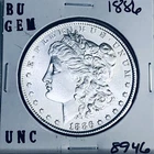 1886 BU GEM MORGAN SILVER DOLLAR UNC MS+++ U.S. MINT RARE COIN 8946