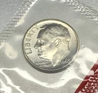 1963-D Denver Mint 90% Silver Roosevelt Dime in mint cello BU - 2361