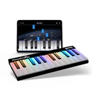 PianoProdigy 24 Light-Up Key Learning Keyboard – Bluetooth MIDI Piano for Beg...