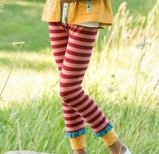 MATILDA JANE Be Humble Leggings Striped Ruffled Cuff, Size 8