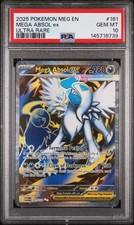 2025 Pokemon Meg En-Mega Evolution #161 Mega Absol Ex Ultra Rare PSA 10