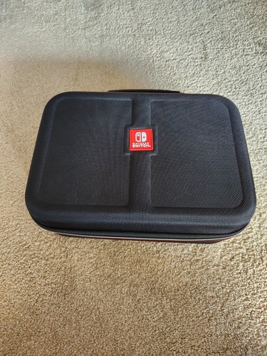 Nintendo Switch - Funda rígida de viaje de 12" de lujo para consola de juegos - Negra