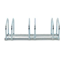 RASTRELLIERA PORTABICI 3 POSTI IN ACCIAIO 70.5�33�27 CM COLORE ARGENTO