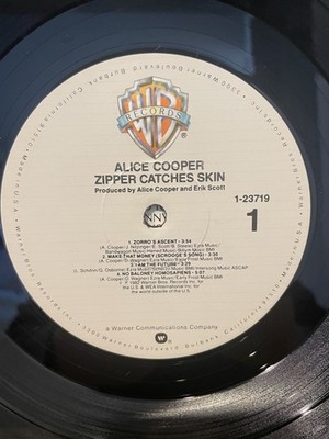 Alice Cooper~Zipper Catches Skin~Original Inner Sleeve~EX Vinyl
