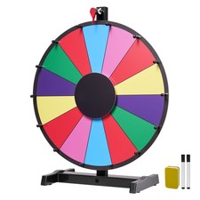 Uimoso 18-Inch Spinning Prize Wheel with 14 Sections and Tabletop Stand