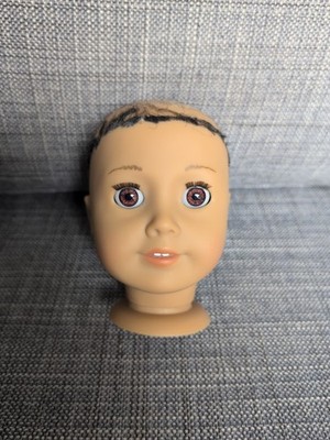Replacement Head 1U Light Skin Classic Mold American Girl Doll Brown Eyes