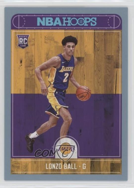2017-18 Panini NBA Hoops Platinum Lonzo Ball #252 0z2