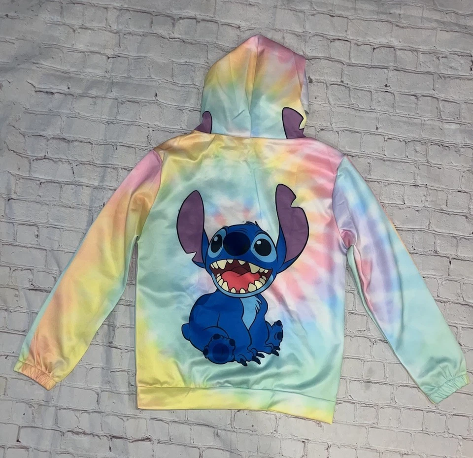 Mujer Adolescente Niñas Talla XXL STITCH Personaje Sudadera con Capucha Colorida Lilo Sudadera Foto 3 de 4
