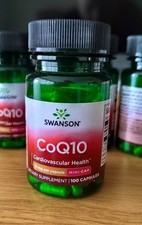 Swanson CoQ10 10 mg 100 Capsules, Heart Health & Energy Support CoEnzyme Q10