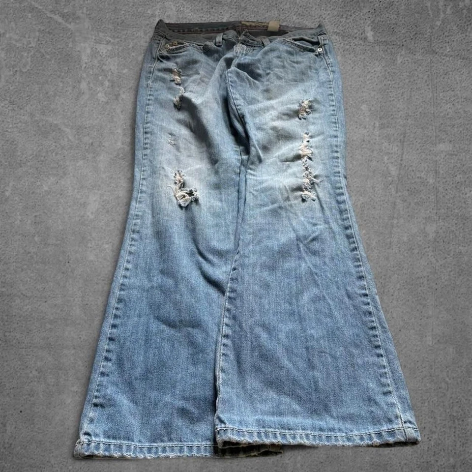 Pantalones de mezclilla bordados DKNY para mujer talla 29 Foto 3 de 4