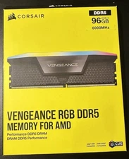 CORSAIR Vengeance RAM RGB 96GB (2 x 48GB)  DDR5 6000 (PC5 48000) CL30 (open box)