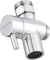 Tecmolog 3 Wege Umschaltventil Wasserhahnadapter Messing Diverter FüR Wasserhahn