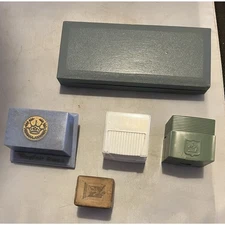 5 Vintage Jewelery Boxes - Ring & Necklace