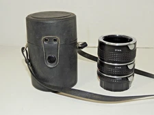 (3) Extension Tube Set Pentax PK Mount Camera 13mm 21mm 31mm w/ Case
