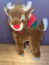 VINTAGE 1989 RUDOLPH THE RED NOSED REINDEER PLUSH NEW Just Removed From BOX READ