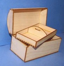 1:12 Dollhouse Miniature Dome Top Trunk Kit DI DF102