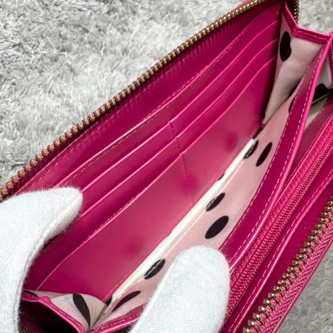 Kate Spade long wallet with round zipper, pink thumbnail 9