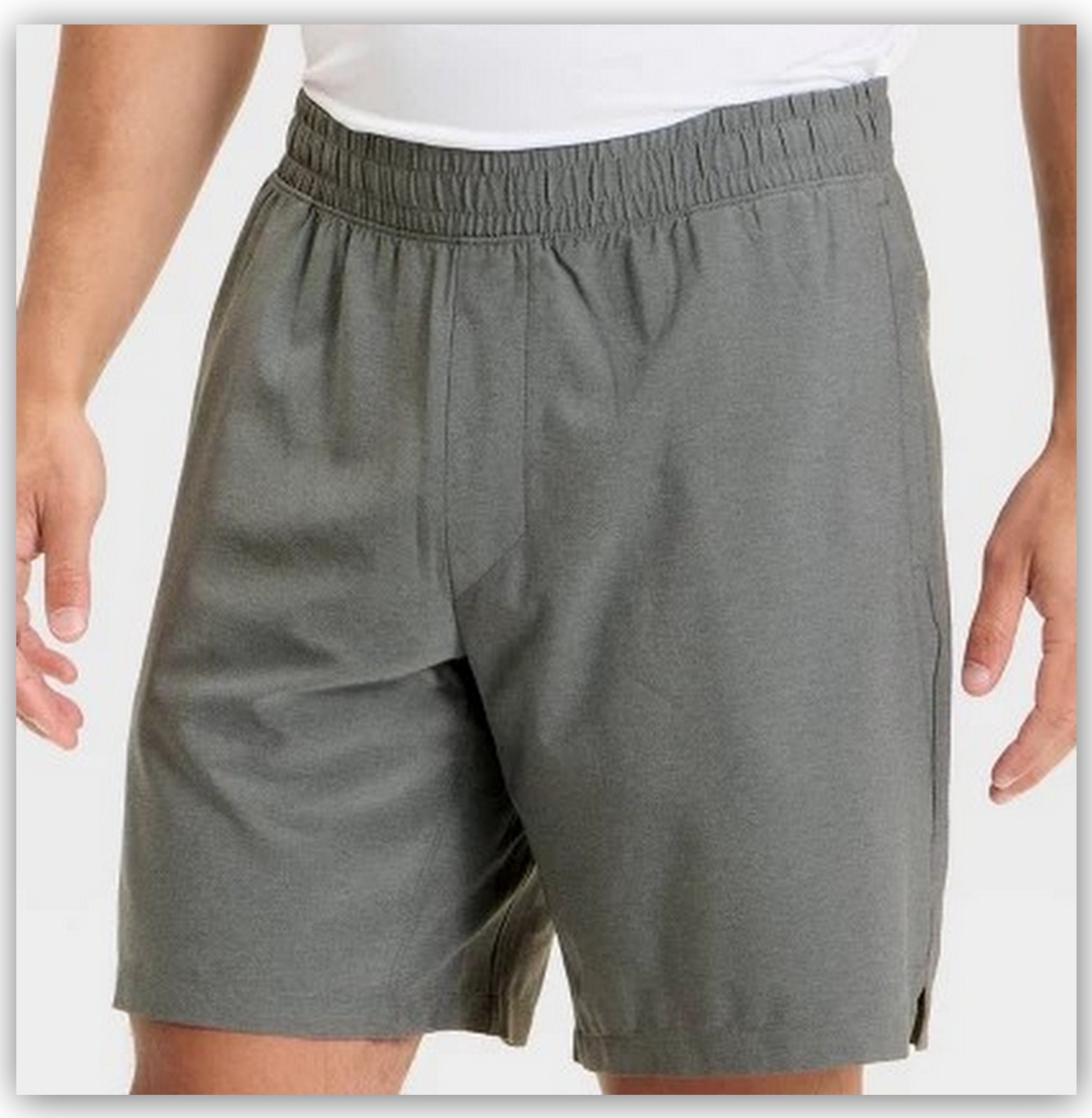 Men's Woven Every Day Shorts 8"  All in Motion Teal/Dark or light Gray/Brown