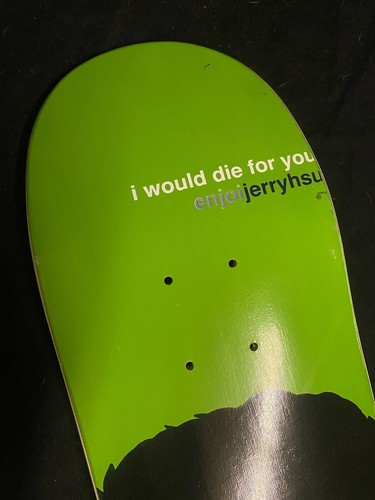 SUPER RARE Enjoi Prince Rockstar Jerry Hsu Skateboard Deck I Would Die For You - Picture 3 of 7
