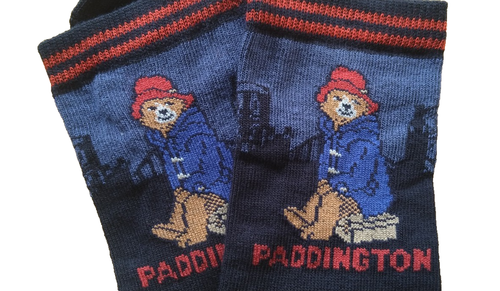Paddington Bear Socks Case Official Merchandise Boys Socks Size 12.5-3.5 UK - Picture 2 of 2