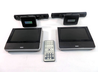 2013 BMW 750i (F01) REAR ENTERTAINMENT DVD TABLET SET w/ MOUNTS & REMOTE CONTROL